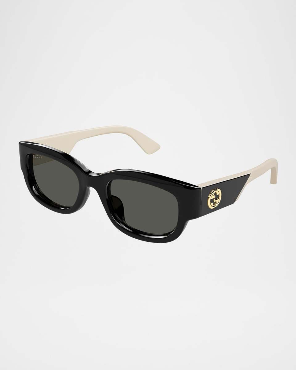 Logo Round Acetate Sunglasses